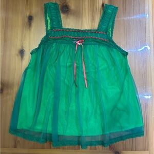 Victoria's Secret Green Camisole with matching bottoms